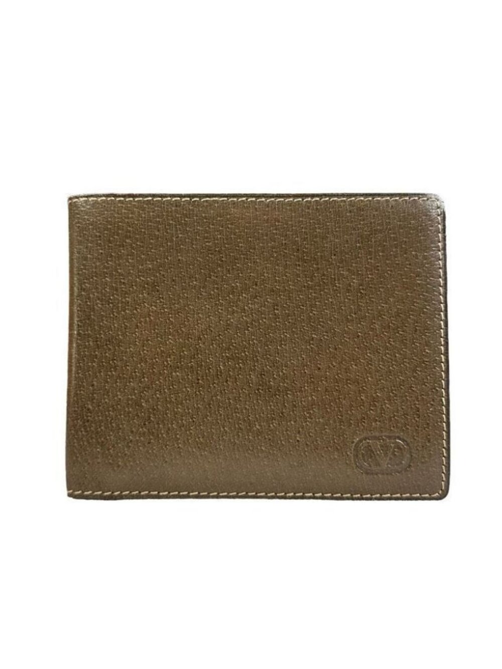 Vintage Valentino Brown Leather Bifold Wallet
